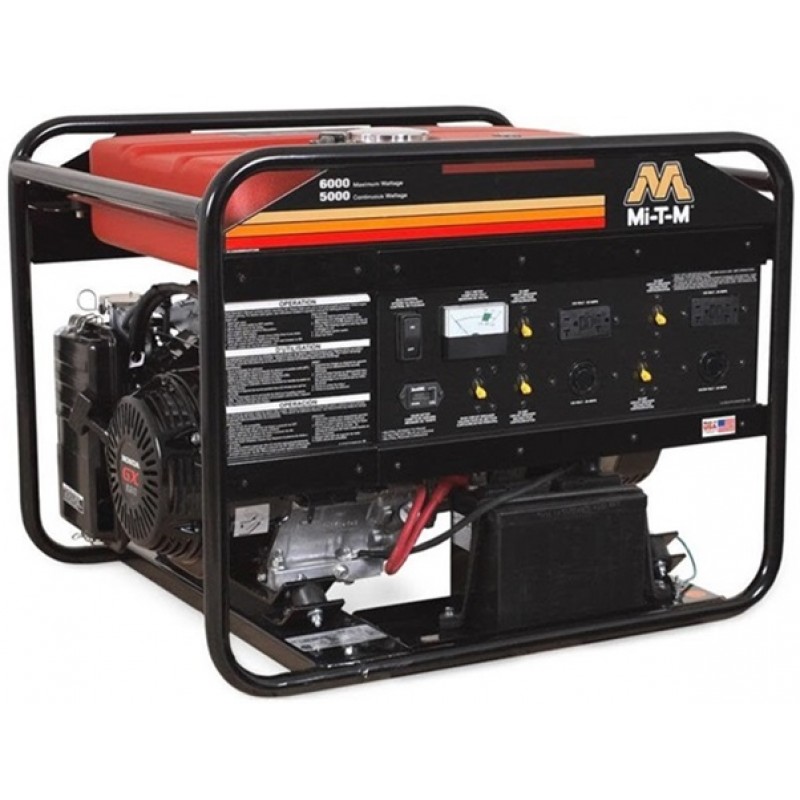 Mi T M 6000 watt Gas Generator with Electric Start Honda Engine