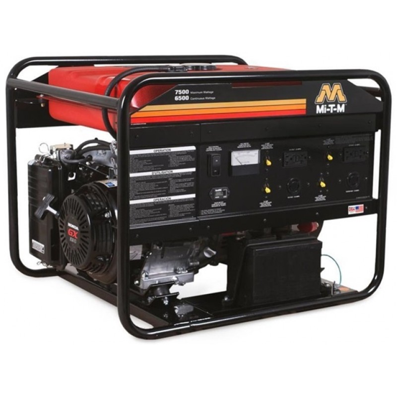 Mi T M 7500 watt Gas Generator with Electric Start Honda Engine