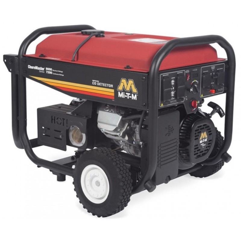 Mi T M 8000W 420 cc Portable Gasoline Inverter Generator with CO Detector