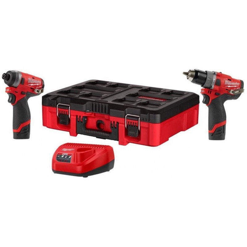 Milwaukee M12 FUEL 2 Piece Combo Kit with PACKOUT