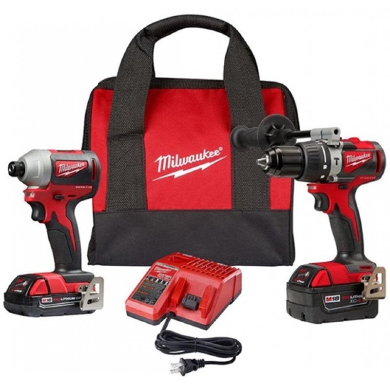 Milwaukee M18 Brushless Hammer Drill/Impact Combo Kit 2.04.0