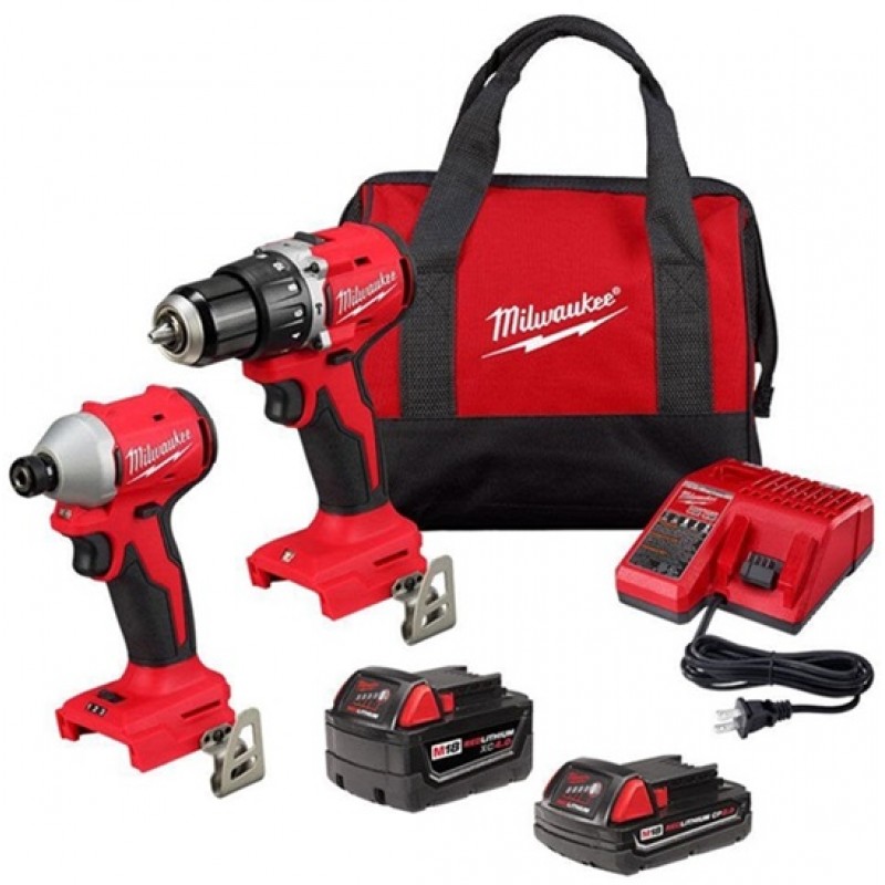 Milwaukee M18 Compact Brushless 2-Tool Combo Kit