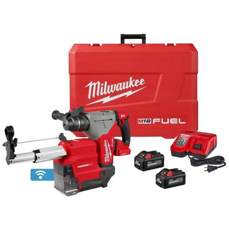 Milwaukee M18 FUEL 1 1/8inch SDS Plus Rotary Hammer ONE-KEY Dust Extractor Kit