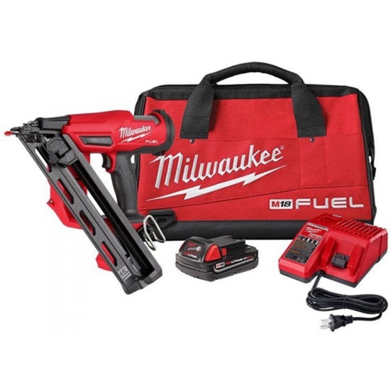 Milwaukee M18 FUEL 15 Gauge Finish Nailer Kit