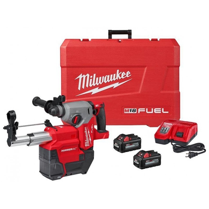 Milwaukee M18 FUEL Rotary Hammer 1inch SDS Plus with Dust Extractor Kit