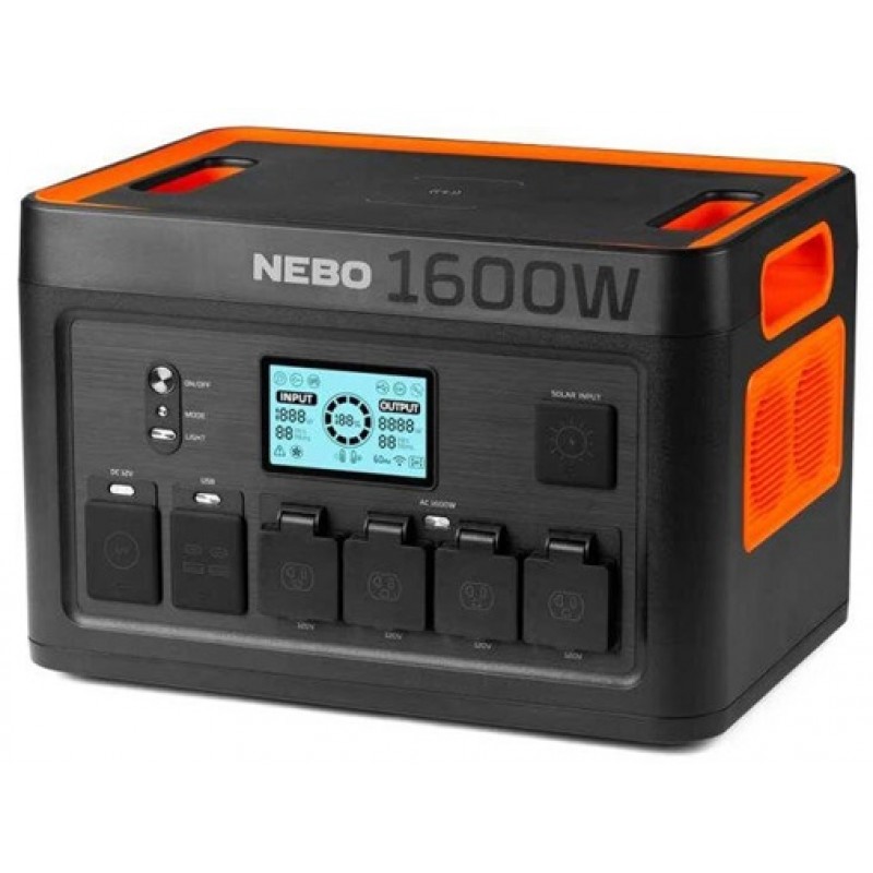 Nebo Pinnacle 1600 1228Wh 12-Way Charging Power Station