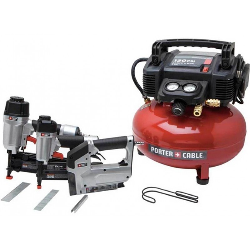 Porter Cable 3 Nailer/Stapler & Compressor Kit