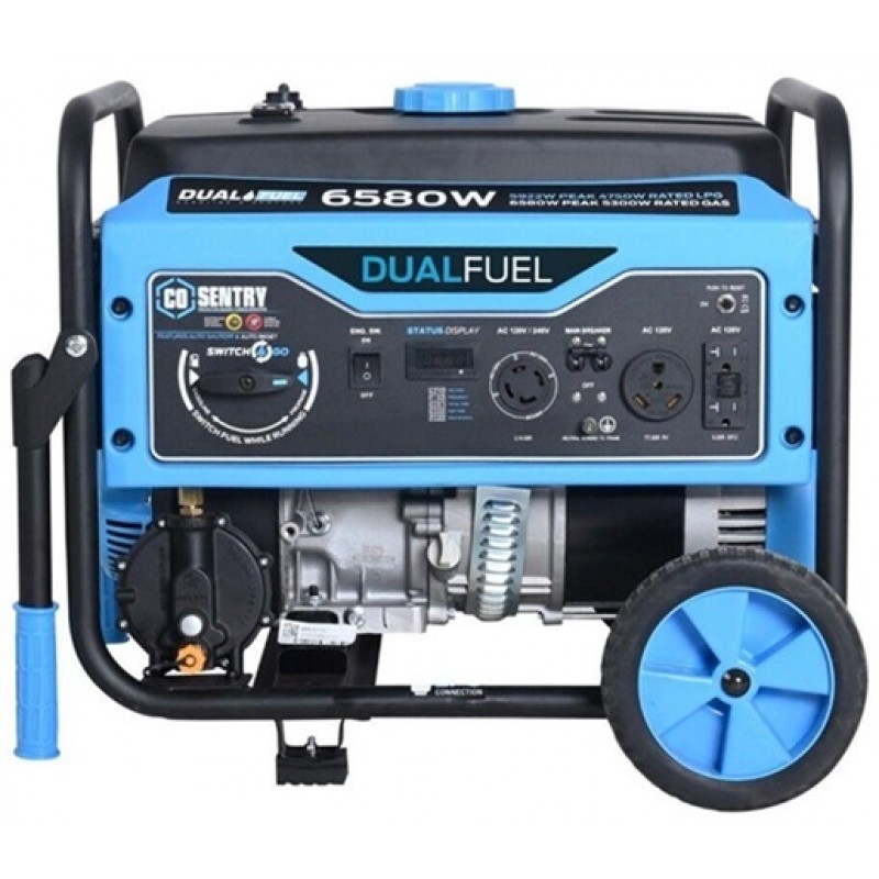 Pulsar Products 6580 Watt Dual Fuel Generator with CO Alert