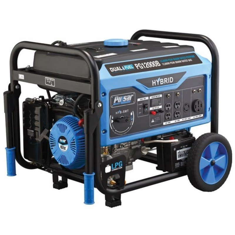 Pulsar Products Generator 120/240V 457cc 4 Stroke Dual Fuel Portable