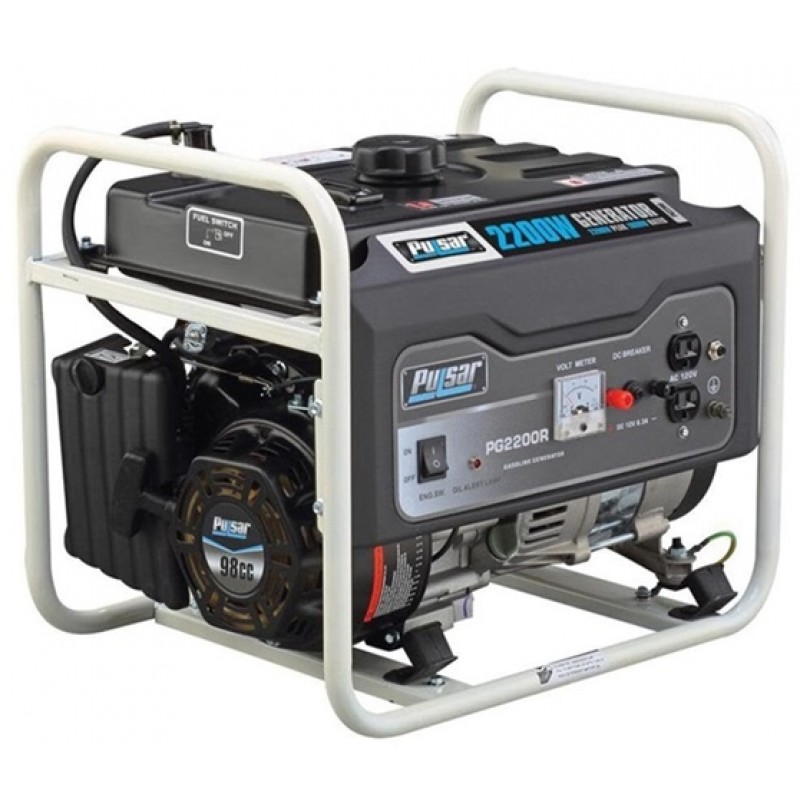 Pulsar Products Generator 120V 2200W 98cc 4 Stroke Gasoline Portable