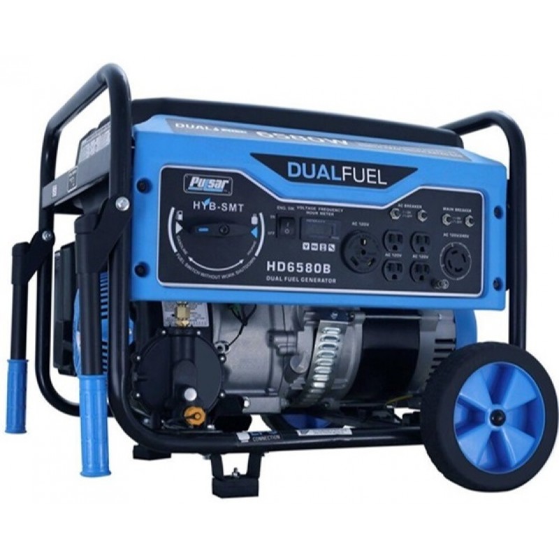 Pulsar Products Generator 6580 Watt Dual Fuel Portable