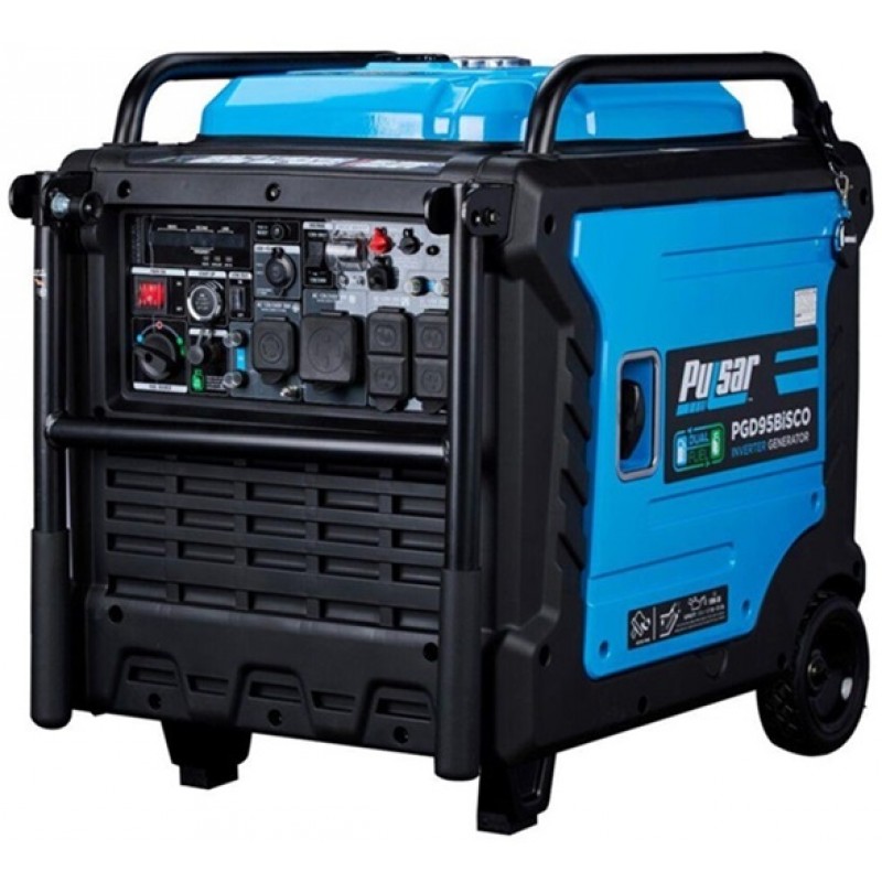 Pulsar Products Inverter Generator with Remote Start Dual Fuel 9500 Watt