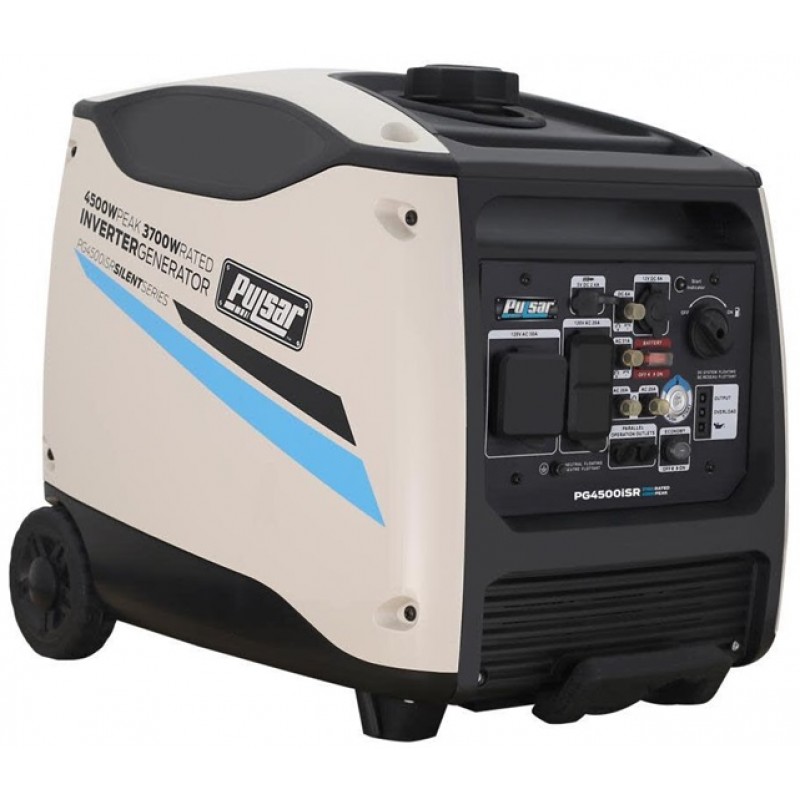 Pulsar Products Silent Series 4500W Peak 3700W Rated Portable Inverter Generator with Remote Start