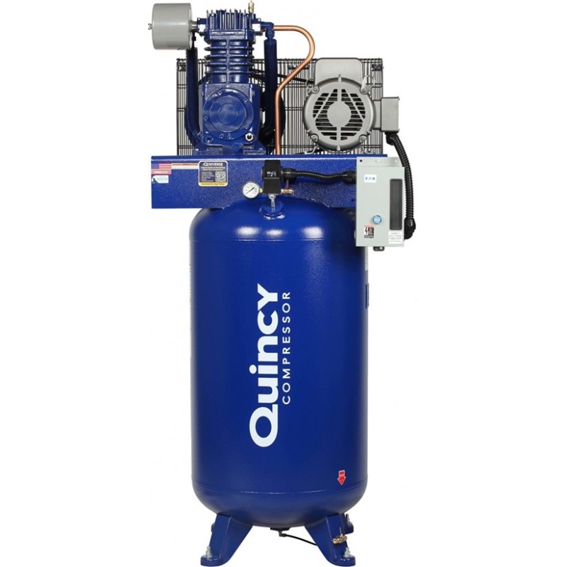 Quincy Air Compressor 7.5HP 80 Gal Vertical