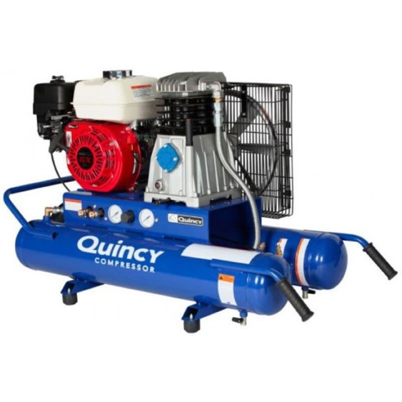 Quincy Wheelbarrow Air Compressor 5.5HP 8 Gallon Honda Engine