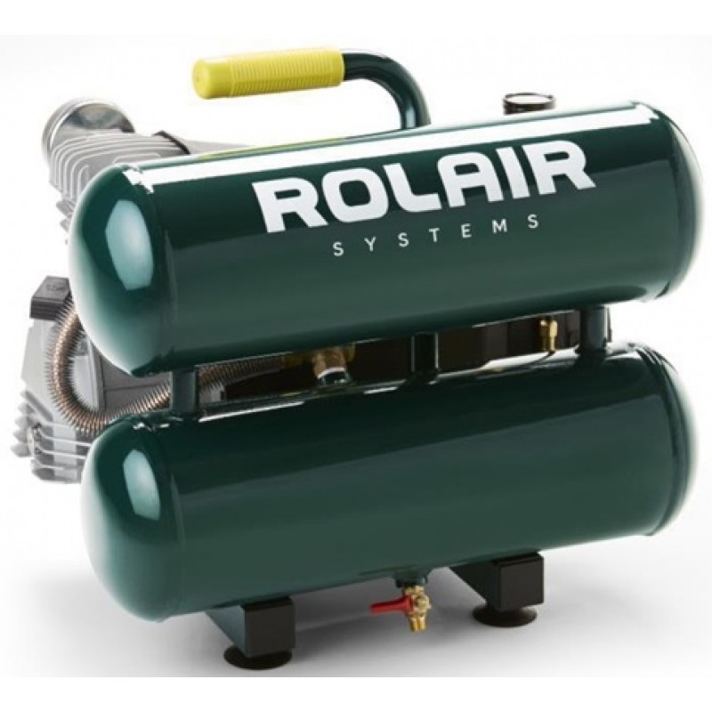 Rolair 2 HP (115V) 4.2 CFM@90PSI 4.2 Gallon Quiet Stack Tank Compressor