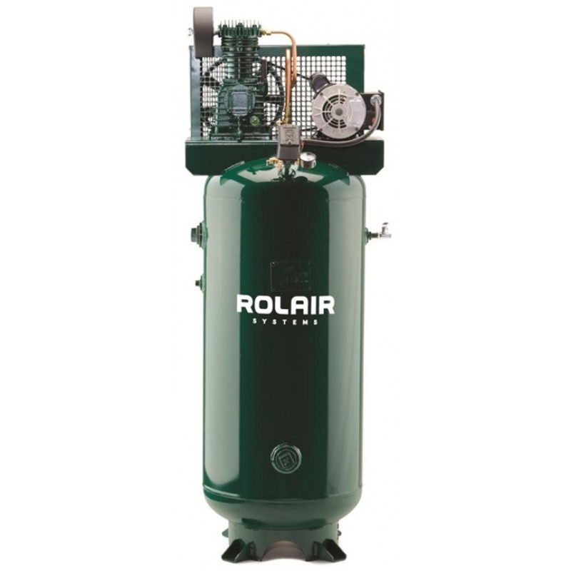 Rolair 3 HP (230V 1-Ph) 11.9 CFM@100PSI Vertical 60 Gall Compressor