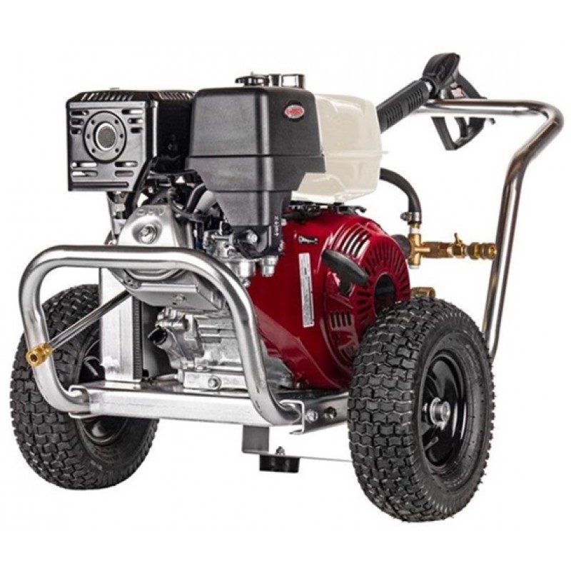 Simpson Aluminum Water Blaster 4200 PSI at 4.0 GPM HONDA GX390 with CAT Triplex Plunger Pump Cold Water Professional Belt Drive Gas Pressure Washer (49-State)