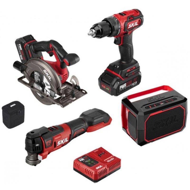 SKIL PWRCORE 20 Brushless 20V 4 Tool Combo Kit