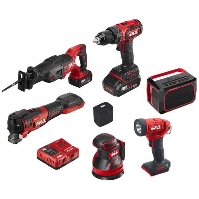 SKIL PWRCORE 20 Brushless 20V 6 Tool Combo Kit