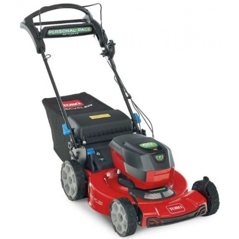 Toro Flex Force 60V Lawn Mower Kit SMARTSTOW Personal Pace Auto Drive 22in