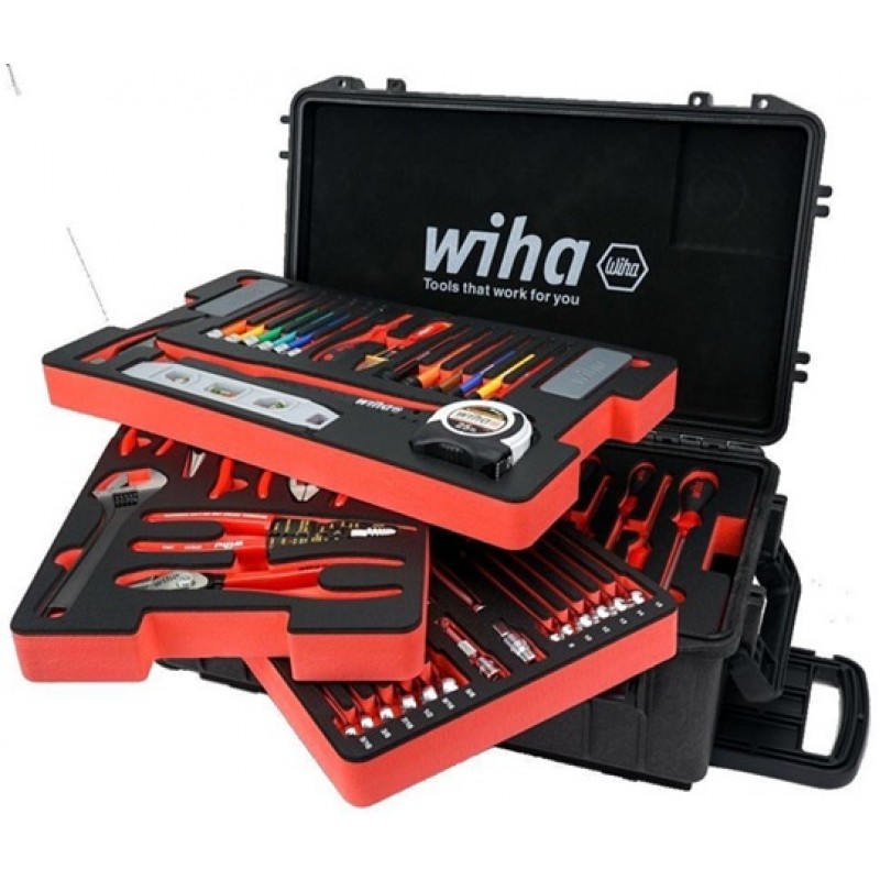 Wiha Premium Kit In Rolling Tool Box 194pc