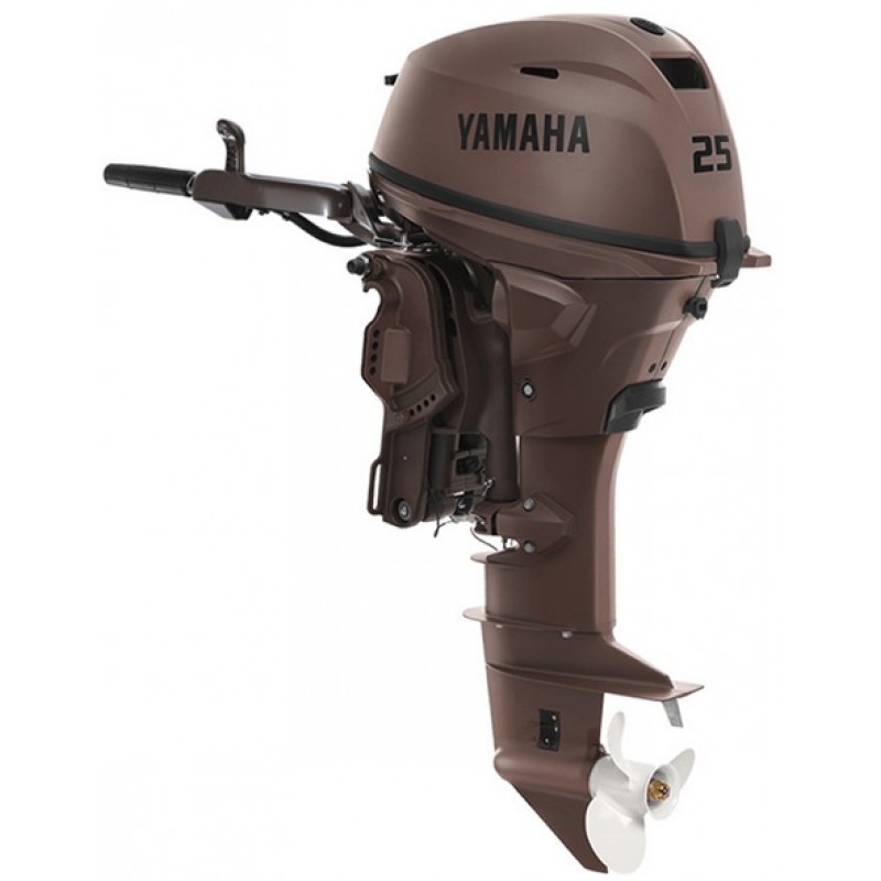 Yamaha F25SWHC3 25hp Outboard - Matte Brown